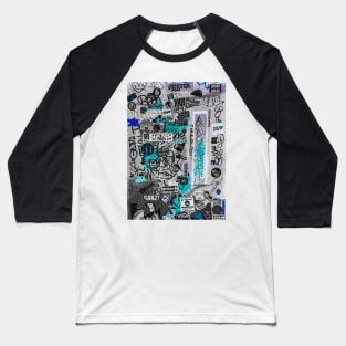 Graffiti Design NYC Street Art Style Baseball T-Shirt